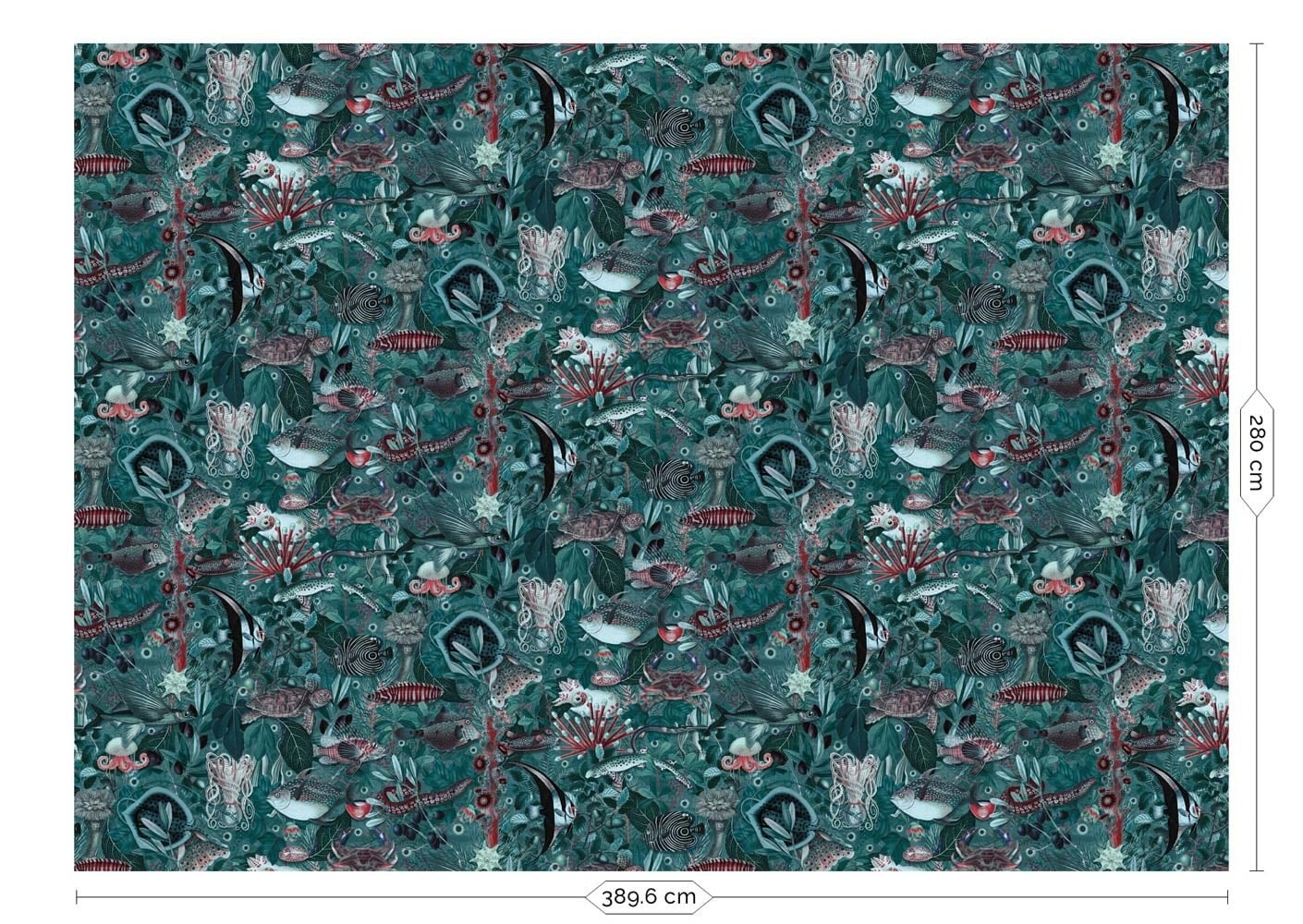 KEK Amsterdam Papier peint photo jungle sous-marine WP-698 - 389,6 x 280 cm