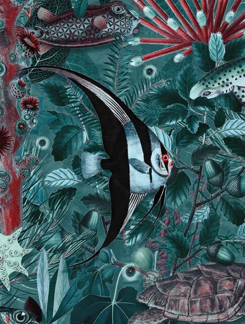KEK Amsterdam Papel pintado fotográfico de la selva submarina WP-698 - 389,6 x 280 cm