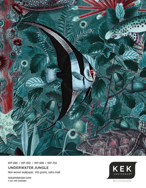 KEK Amsterdam Underwater jungle fotobehang WP-692 - 292,2 x 280 cm