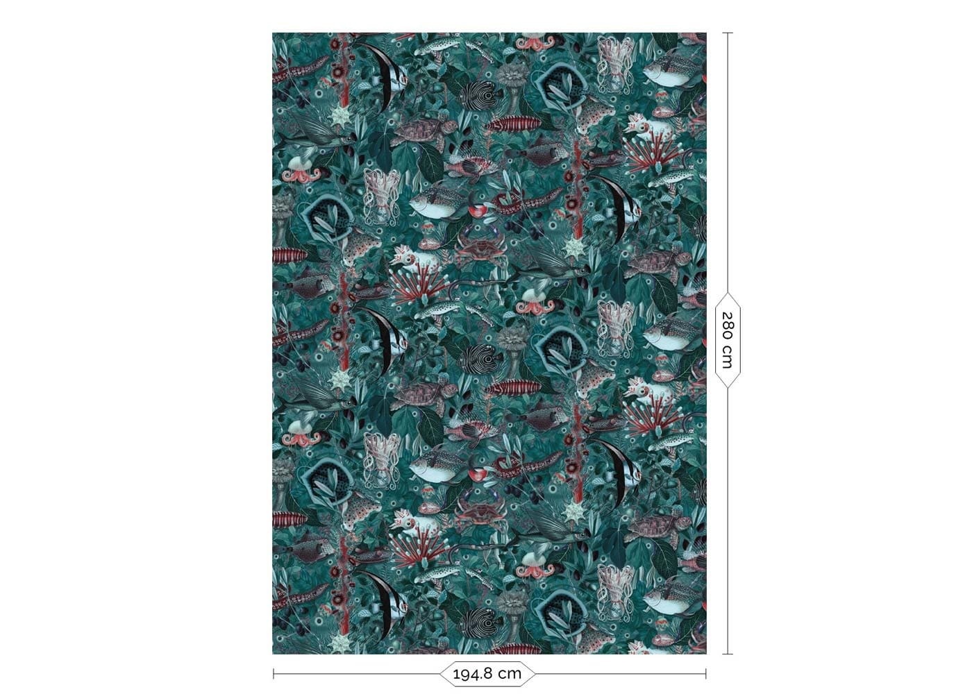 KEK Amsterdam Papier peint photo jungle sous-marine WP-686 - 194,8 x 280 cm