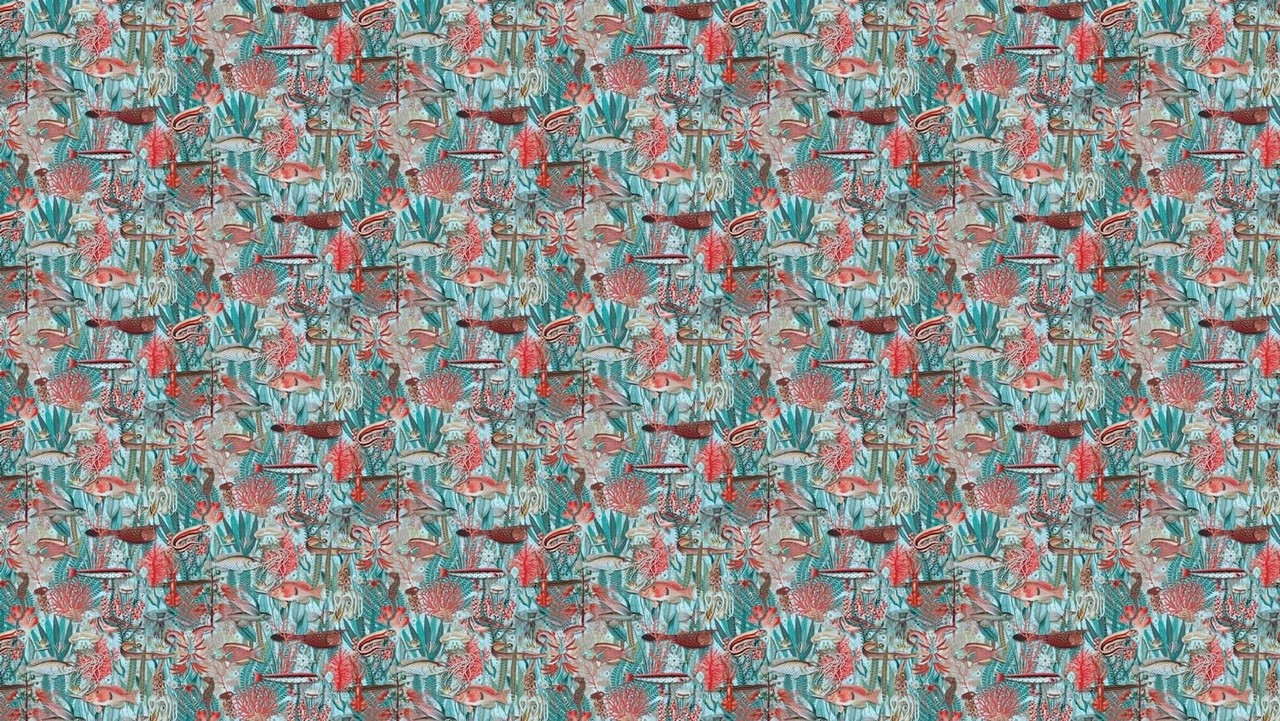 KEK Amsterdam Underwater jungle fotobehang WP-693 - 292,2 x 280 cm KEK Amsterdam Underwater jungle fotobehang WP-693 - 292,2 x 280 cm