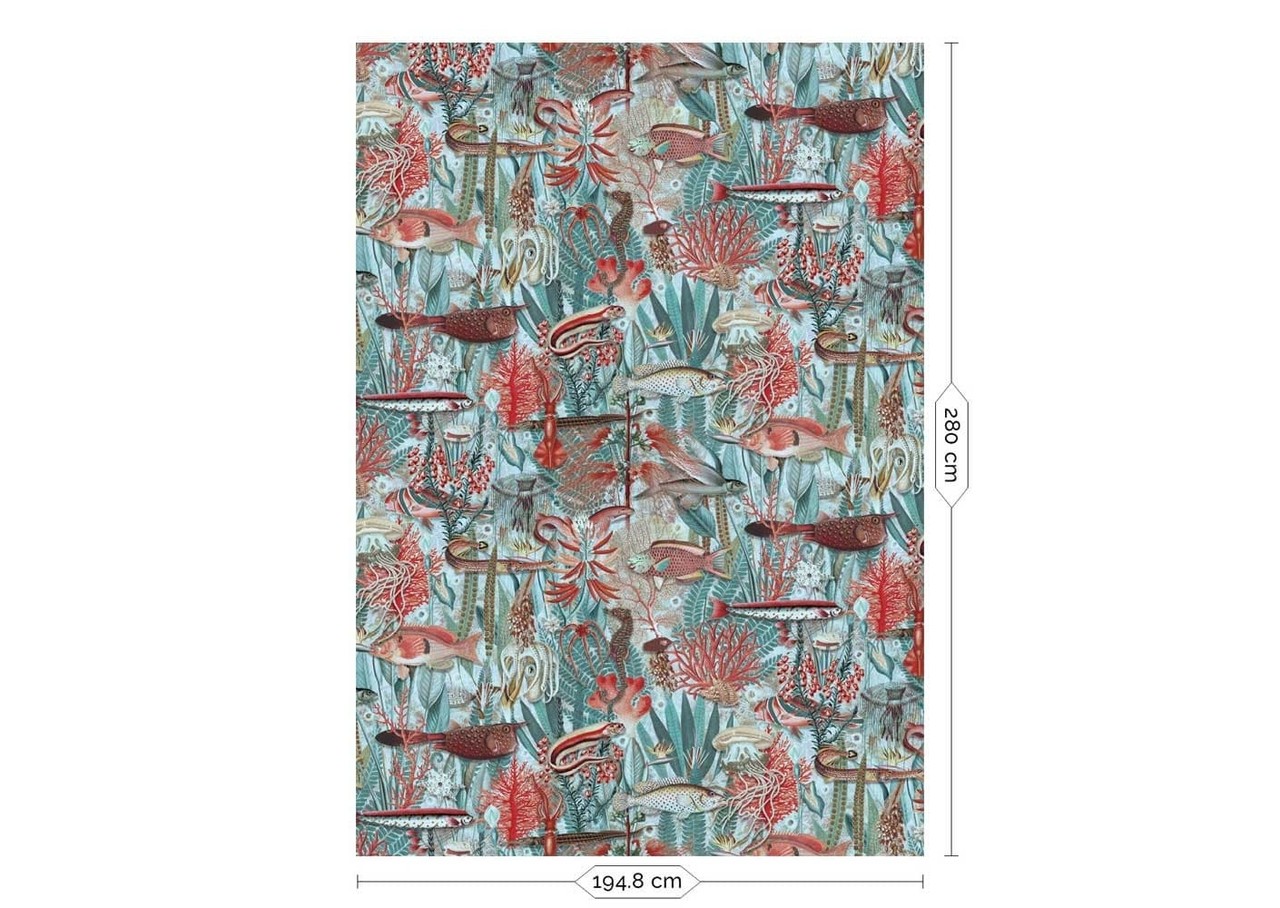 KEK Amsterdam Undervattensdjungel fototapet WP-687 - 194,8 x 280 cm KEK Amsterdam Undervattensdjungel fototapet WP-687 - 194,8 x 280 cm