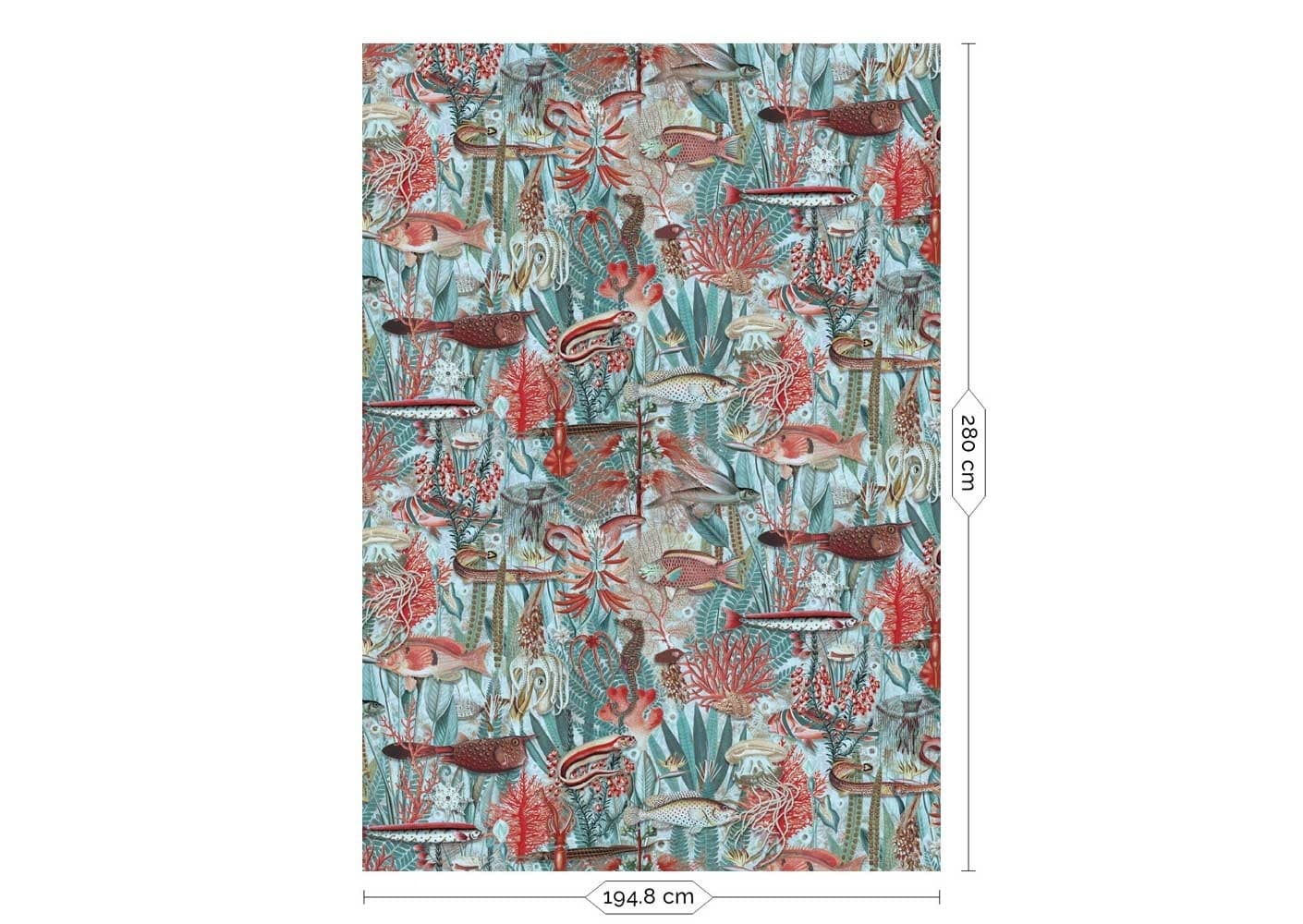 KEK Amsterdam Papier peint photo jungle sous-marine WP-687 - 194,8 x 280 cm