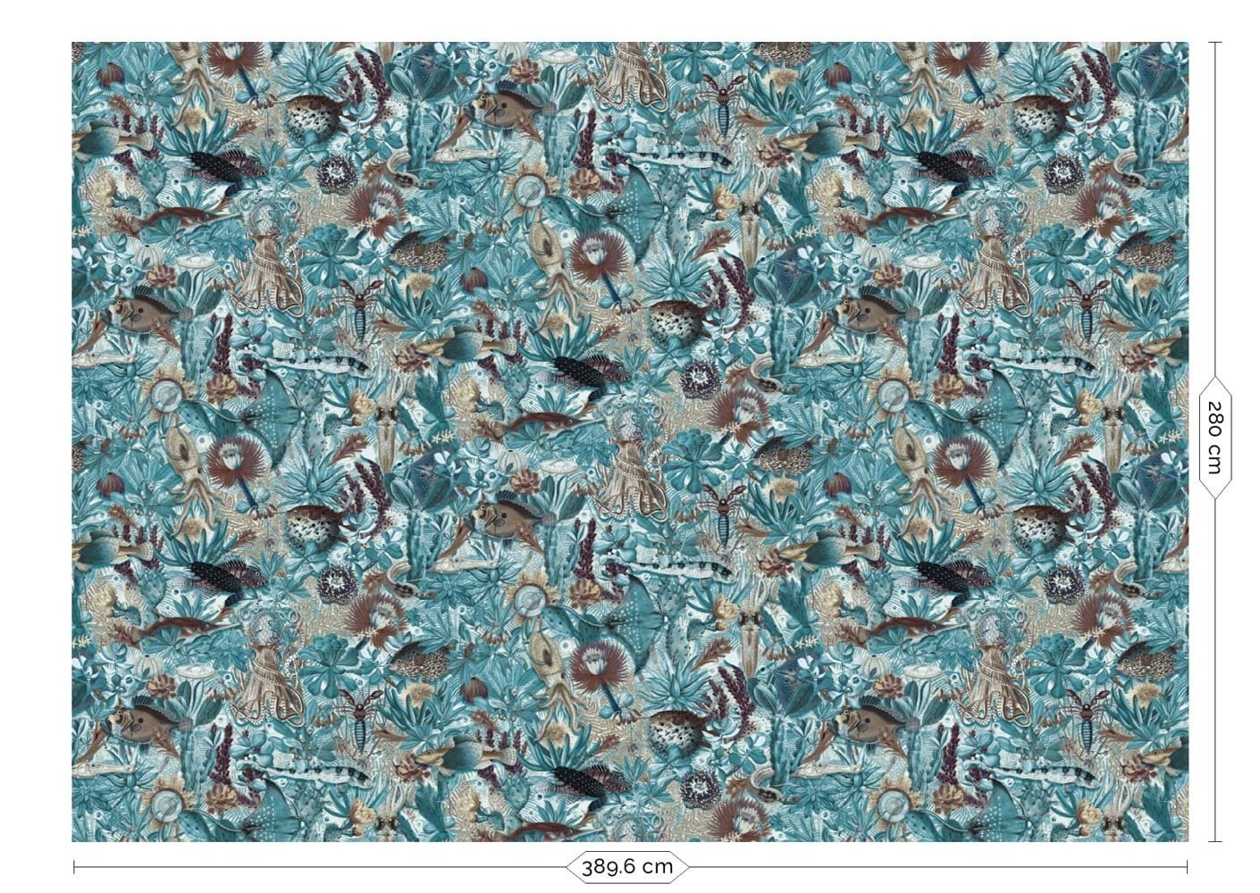 KEK Amsterdam Papier peint photo jungle sous-marine WP-696 - 389,6 x 280 cm