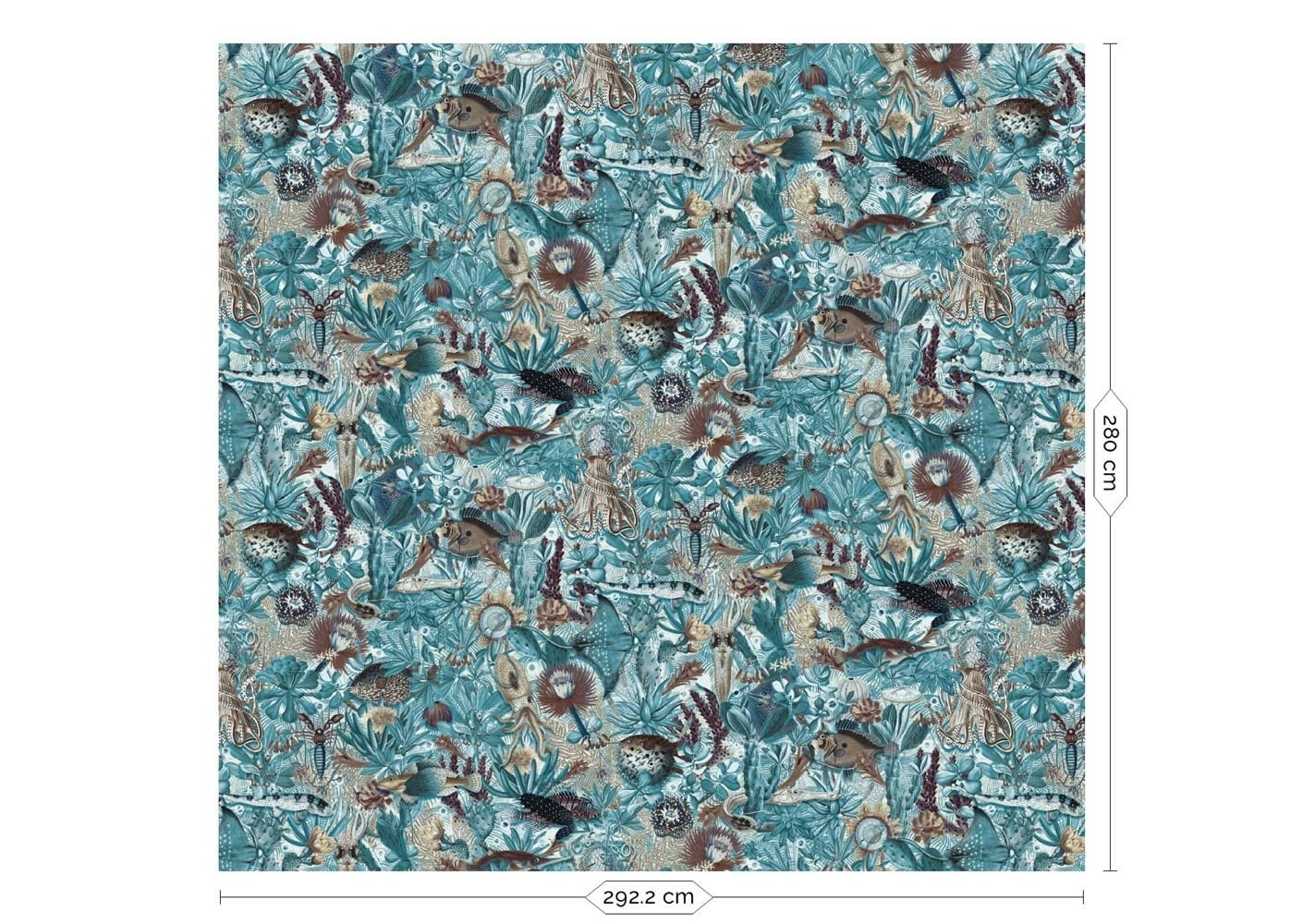 KEK Amsterdam Papier peint photo jungle sous-marine WP-690 - 292.2 x 280 cm