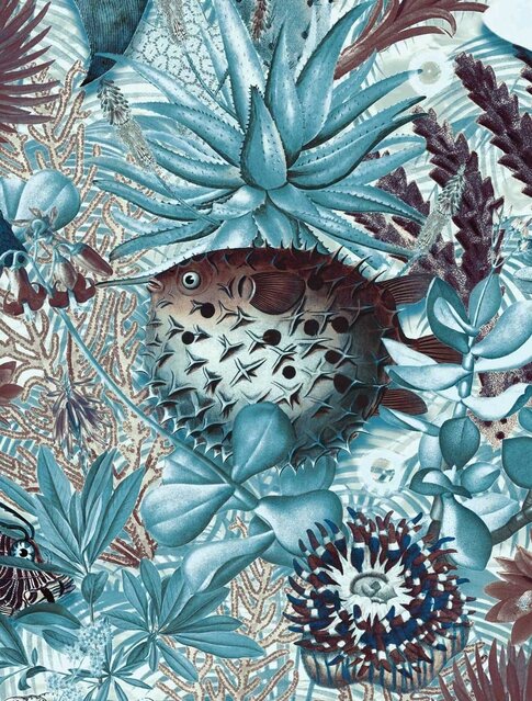 KEK Amsterdam Papier peint photo jungle sous-marine WP-684 - 194,8 x 280 cm