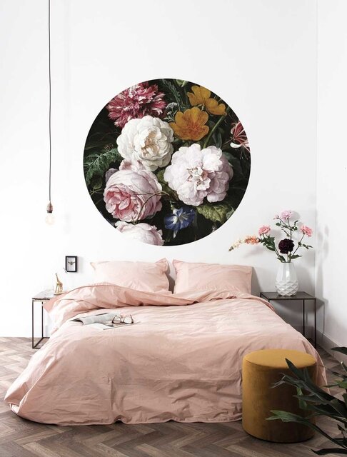 KEK Amsterdam Guldåldersblommor tapet cirkel SC-012 - ø 142,5 cm