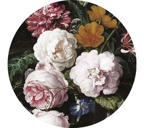 KEK Amsterdam Cercle de papier peint fleurs âge d'or CK-012 - ø 190cm KEK Amsterdam Cercle de papier peint fleurs âge d'or CK-012 - ø 190cm