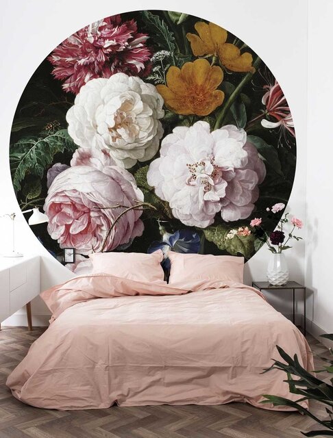 KEK Amsterdam Papel pintado flores edad de oro círculo BC-012 - ø237.5 cm