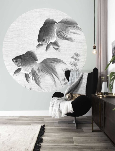 KEK Amsterdam Papel pintado Goldfish círculo CK-005 - ø190cm