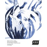 KEK Amsterdam Cercle de papier peint fleurs bleu royal BC-002 - ø237.5cm KEK Amsterdam Cercle de papier peint fleurs bleu royal BC-002 - ø237.5cm