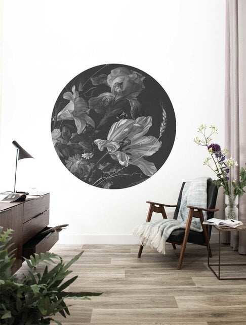 KEK Amsterdam Gullalder blomster tapet sirkel SC-010 - ø 142,5 cm