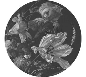 KEK Amsterdam Guldåldersblommor tapet cirkel CK-010 - ø190cm