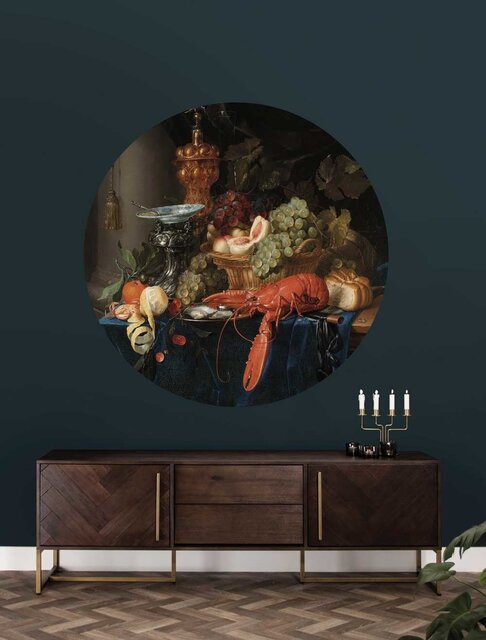 KEK Amsterdam Papier peint homard cercle SC-014 - ø 142,5 cm