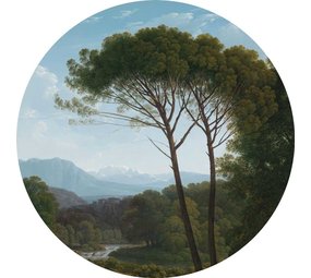 KEK Amsterdam Cerchio di carta da parati paesaggi dell'età dell'oro CK-003 - ø190cm