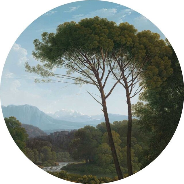KEK Amsterdam Gullalder landskap tapet sirkel CK-003 - ø190cm
