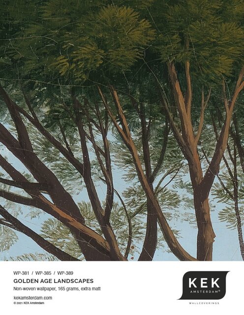KEK Amsterdam Cercle de papier peint paysages de l'âge d'or CK-003 - ø190cm