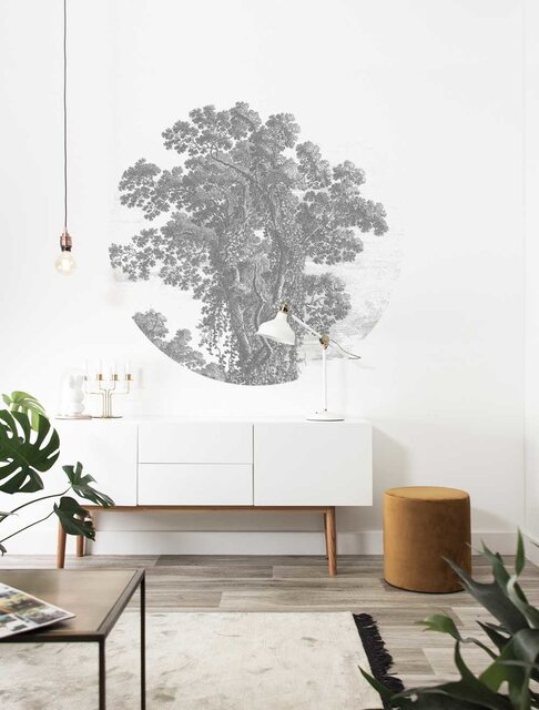 KEK Amsterdam Cercle de papier peint paysages gravés SC-013- ø142,5cm