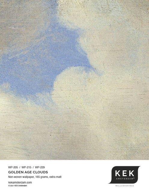KEK Amsterdam Cercle de papier peint nuages de l'âge d'or BC-080 - ø 237,5 cm