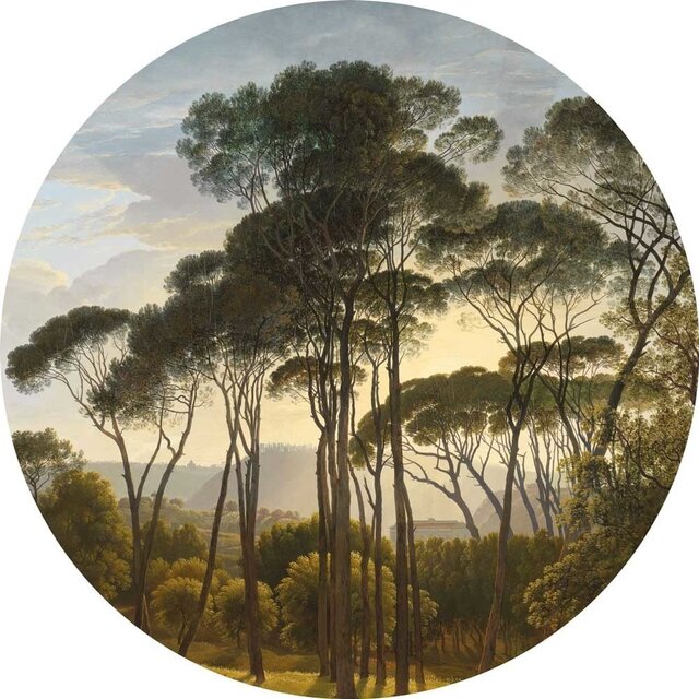 KEK Amsterdam Gullalder landskap tapet sirkel CK-011 - ø190cm