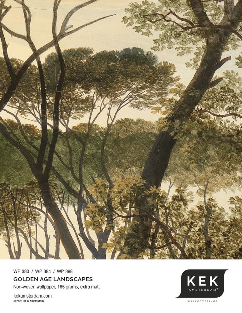 KEK Amsterdam Guldalder landskaber tapet cirkel BC-011 - ø237,5 cm KEK Amsterdam Guldalder landskaber tapet cirkel BC-011 - ø237,5 cm