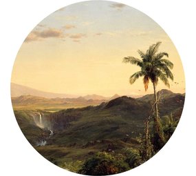 KEK Amsterdam Carta da parati con paesaggi dell'età dell'oro cerchio SC-073 - ø 142,5 cm