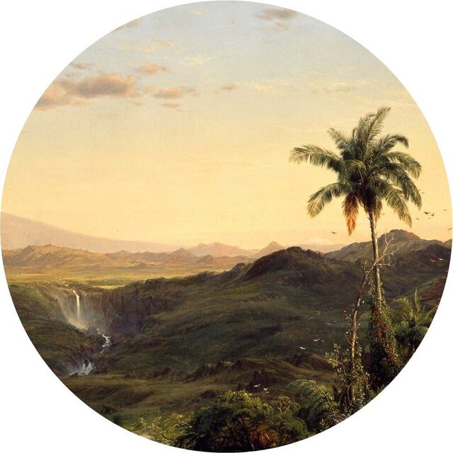 KEK Amsterdam Cerchio di carta da parati paesaggi dell'età dell'oro CK-073 - ø190cm
