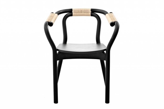 Normann Copenhagen Knot Stuhl Sitz schwarz Holz Normann Copenhagen Knot Stuhl Sitz schwarz Holz