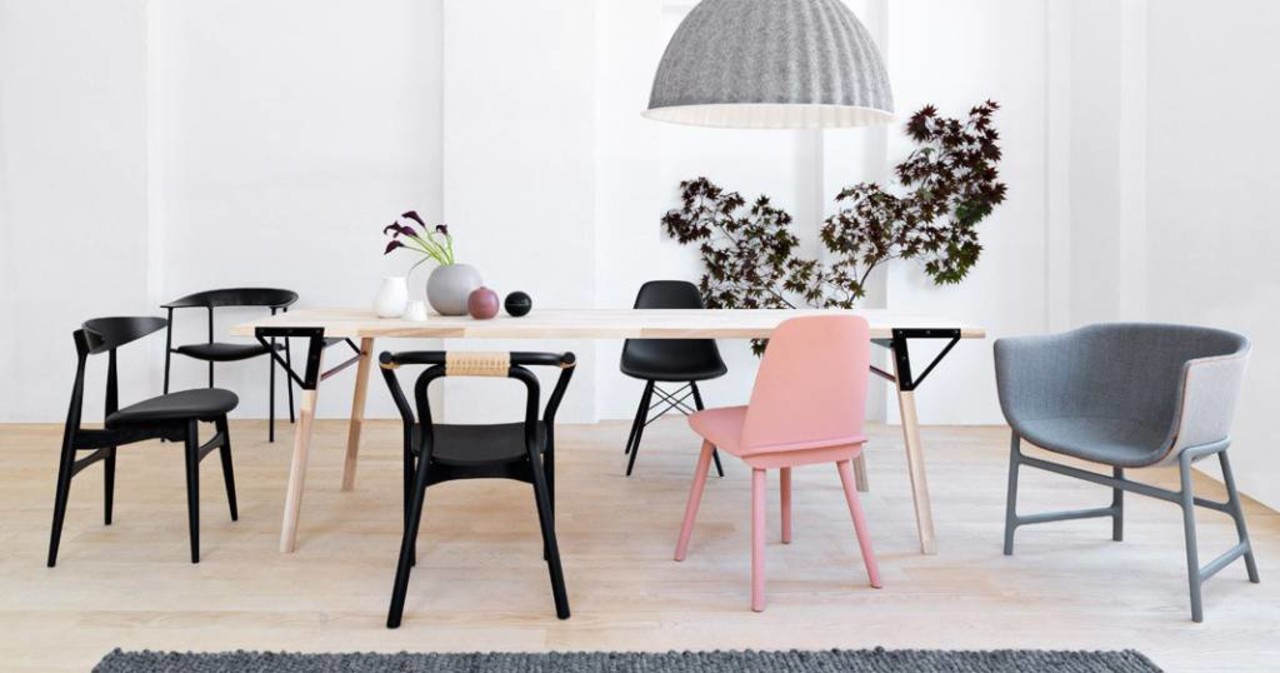 Normann Copenhagen Knot Chair sæde sort træ