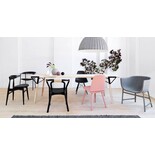 Normann Copenhagen Knot sede della sedia in legno nero