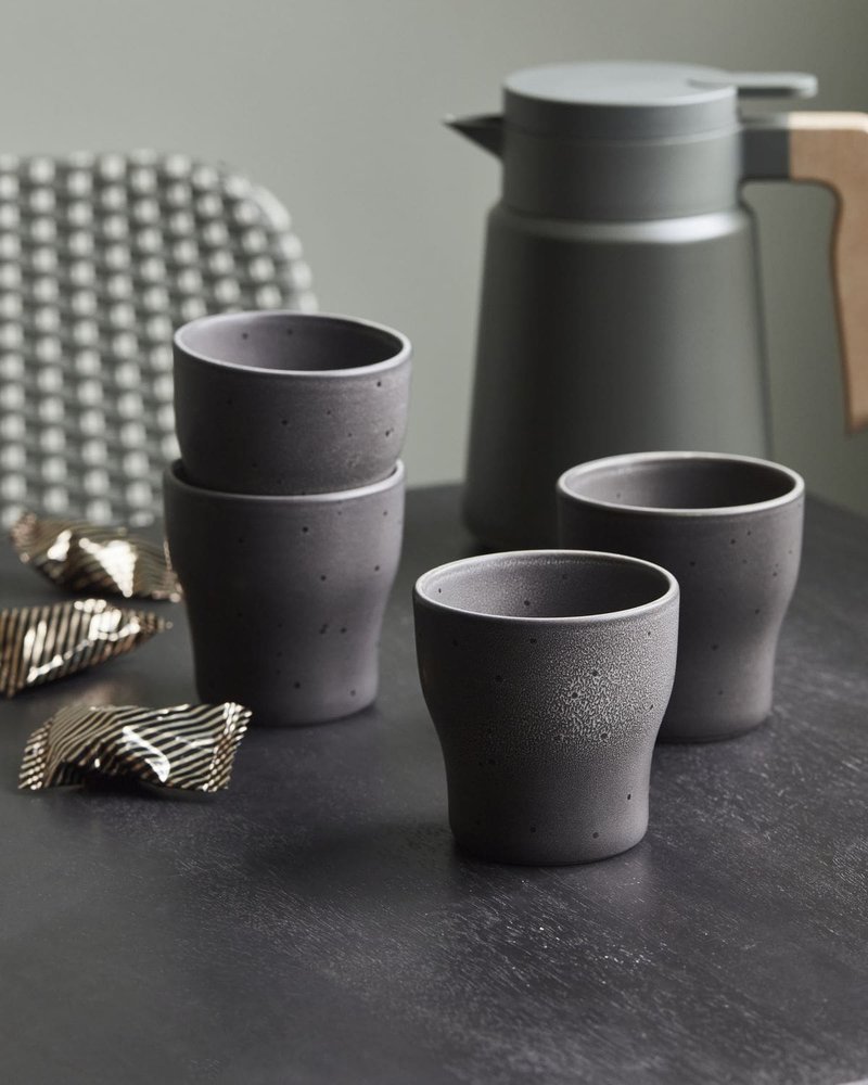House Doctor Liss thermo mugs dark gray - set of 8 pieces 206262508 House Doctor Liss thermo mugs dark gray - set of 8 pieces 206262508