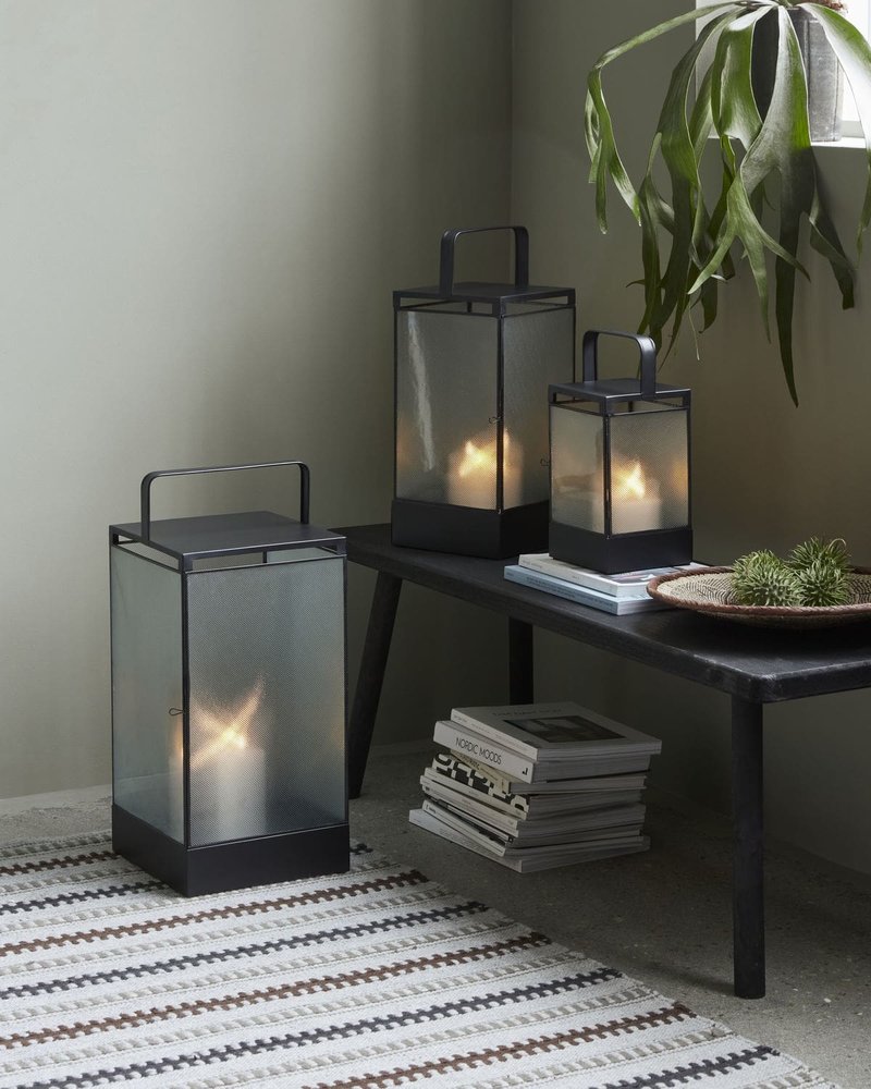 House Doctor Blaze lanterne antiksvart H50cm - 203990705