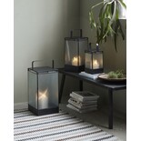 House Doctor Lanterna Blaze nero antico H40cm - 203990702