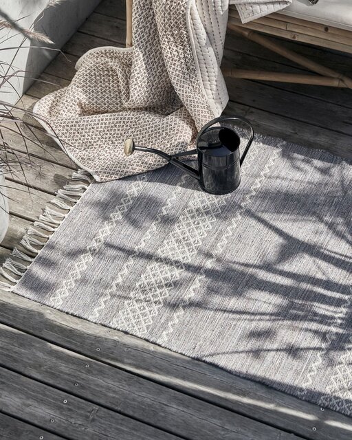 House Doctor Tapis Ciero gris clair 130x85cm - 205085021