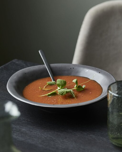 House Doctor Platos hondos rústicos gris oscuro juego de 6 piezas - 206262502 House Doctor Platos hondos rústicos gris oscuro juego de 6 piezas - 206262502