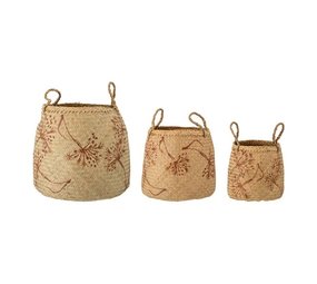 Bloomingville Molli manden set van 3 stuks Bloomingville Molli manden set van 3 stuks