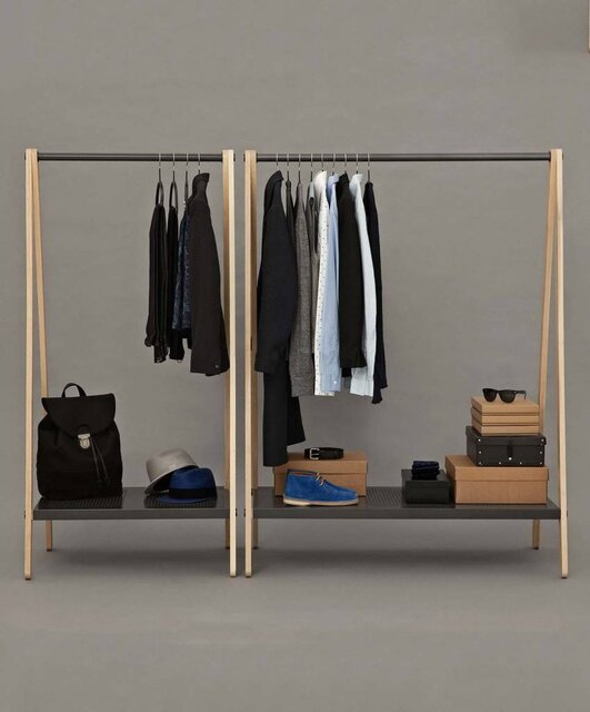 Normann Copenhagen Toj pequeño estante de ropa gris Normann Copenhagen Toj pequeño estante de ropa gris