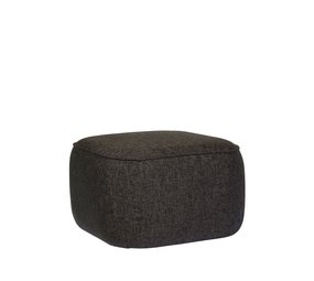 Hubsch Kube puff polyester brun