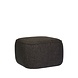 Hubsch Cube poef polyester bruin - 021401 Hubsch Cube poef polyester bruin - 021401