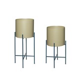 Hubsch Airy flower pots set of 2 pieces - 941501
