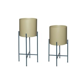 Hubsch Airy flower pots set of 2 pieces