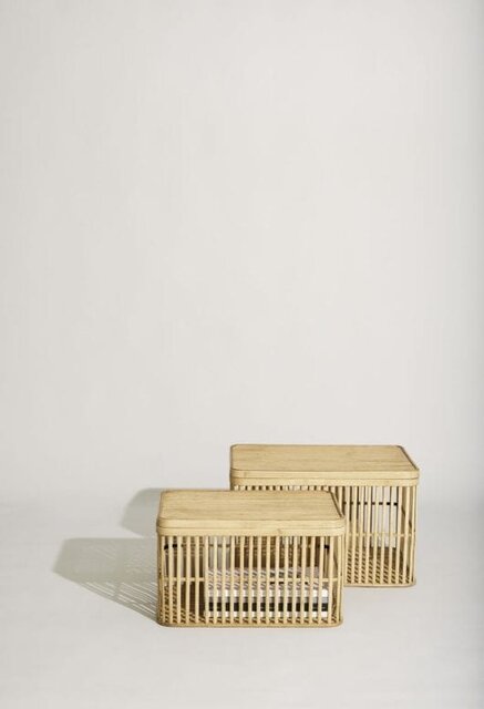 Hubsch Cheery baskets set of 2 pieces - 031501 Hubsch Cheery baskets set of 2 pieces - 031501