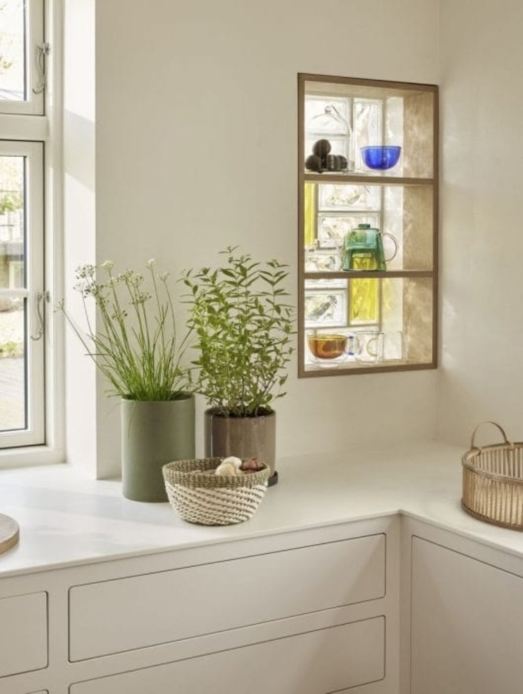 Hubsch Era blomkrukor brun set med 2 delar - 761503