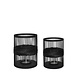 Hubsch Hexa lantern set of 2 pieces - 031505 Hubsch Hexa lantern set of 2 pieces - 031505