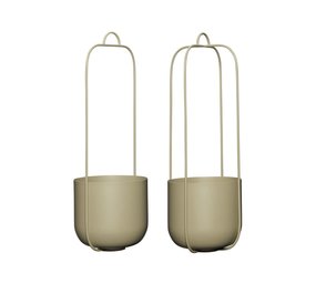 Hubsch Lotus hangende bloempotten set van 2 stuks Hubsch Lotus hangende bloempotten set van 2 stuks