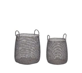 Hubsch Mist manden set van 2 stuks Hubsch Mist manden set van 2 stuks
