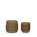 Hubsch Ochre manden set van 2 stuks - 821501 Hubsch Ochre manden set van 2 stuks - 821501