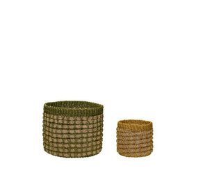 Hubsch Pine baskets set of 2 pieces Hubsch Pine baskets set of 2 pieces