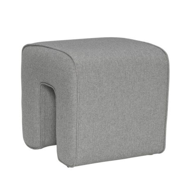 Hubsch Escultura puf gris - 101501
