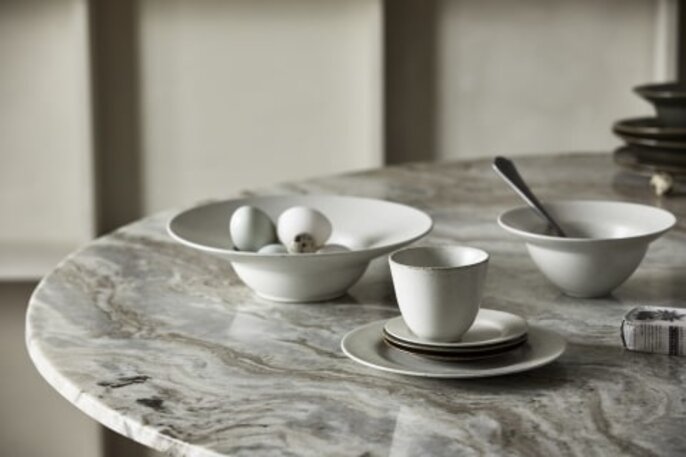 Nordal Grawa pasta plates ivory set of 4 pieces - 57052